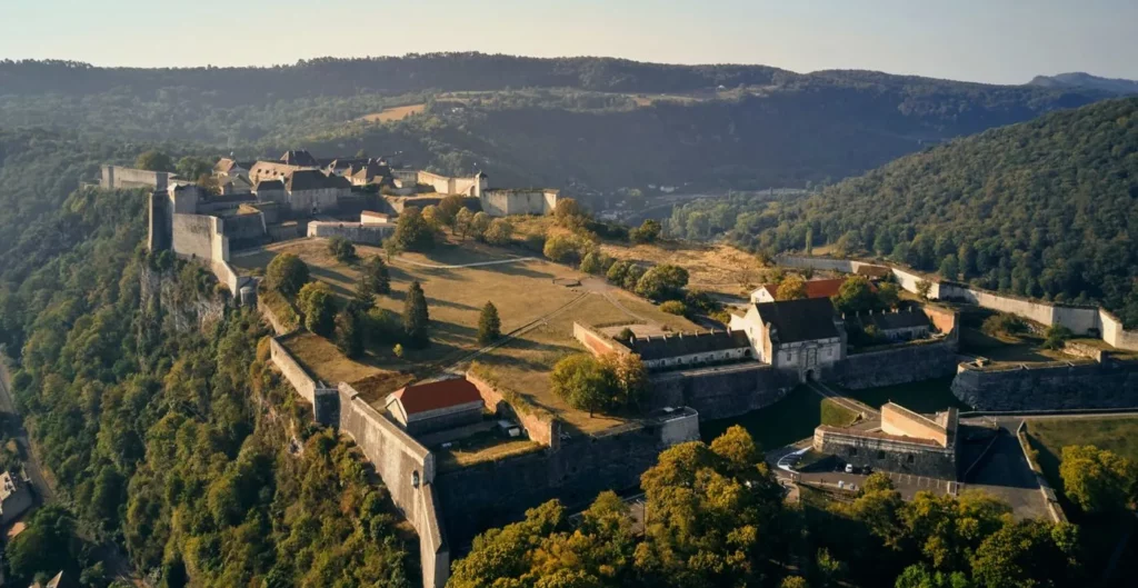 La citadelle de Vauban vue aérienne