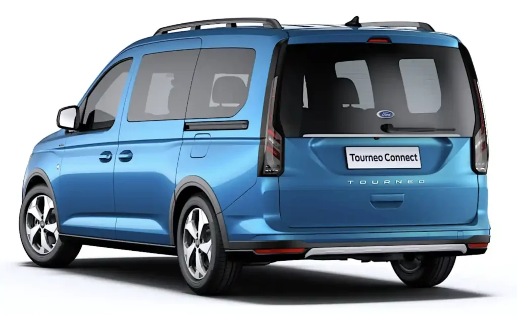 FORD Tourneo Connect TPMR Active Bleu 3:4 arrrière gauche