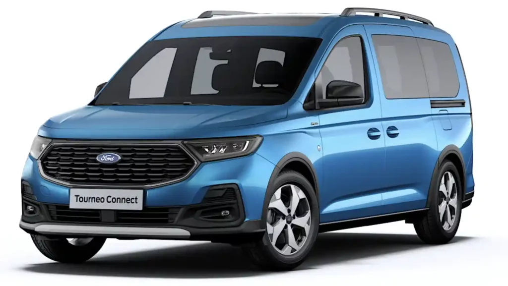 FORD Tourneo Connect TPMR Active Bleu 3:4 avant gauche