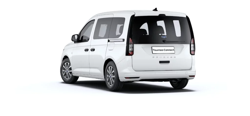 FORD Tourneo Connect TPMR blanc finition Trend vue arrière gauche