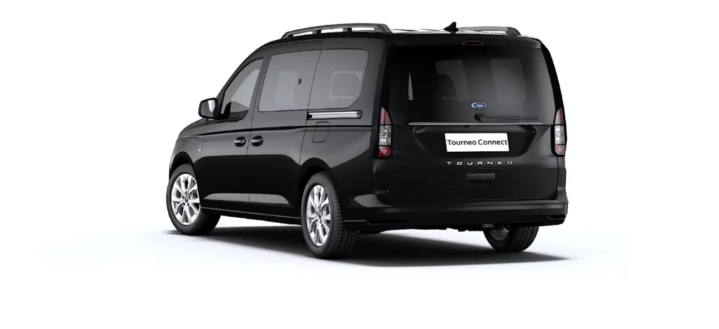 FORD Tourneo Connect TPMR noir intense finition Titanium vue arrière gauche