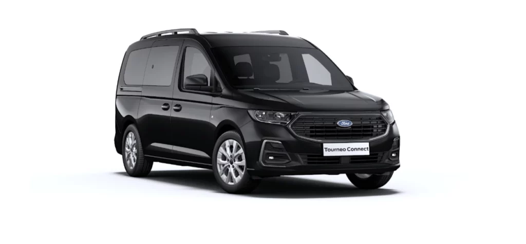 FORD Tourneo Connect TPMR noir intense finition Titanium vue avant droit