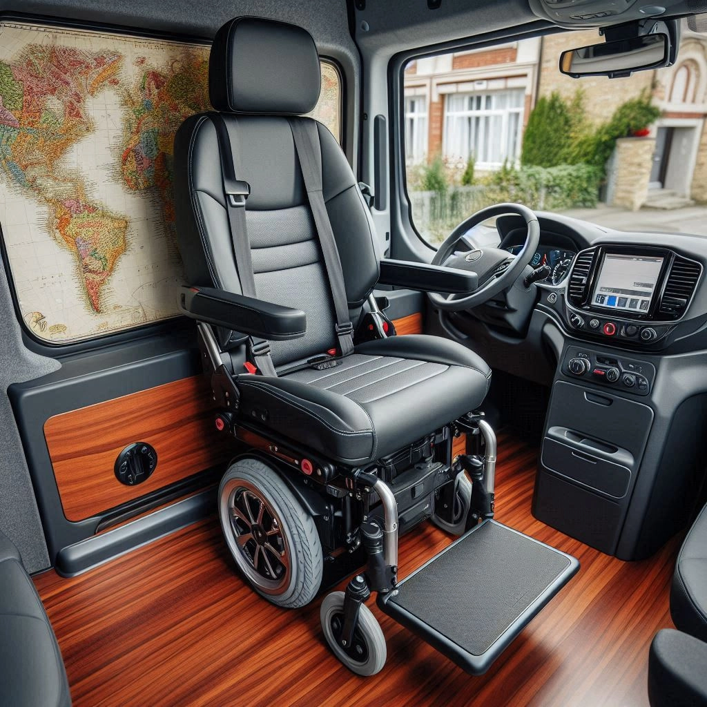 Véhicule conduite fauteuil poste de conduite