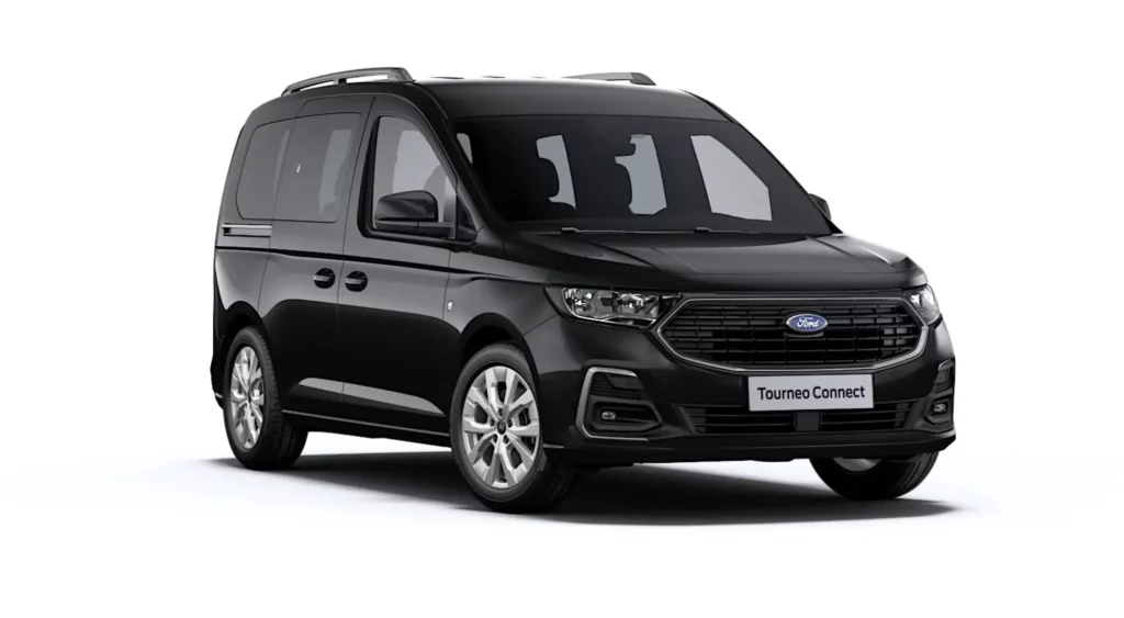 FORD Tourneo Connect TPMR 3+1 Noir Intense DSG7 vue l'avant droit