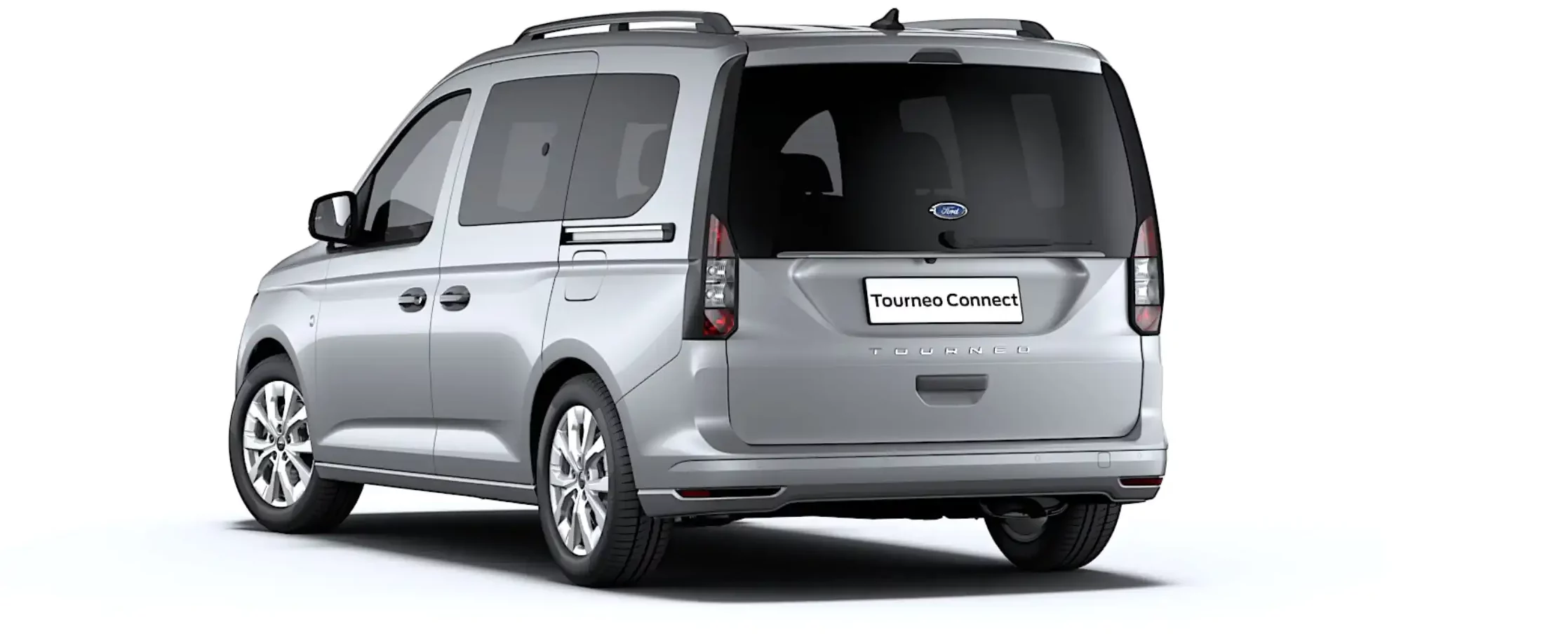 FORD Tourneo Connect TPMR gris argent finition Titanium vue arrière gauche