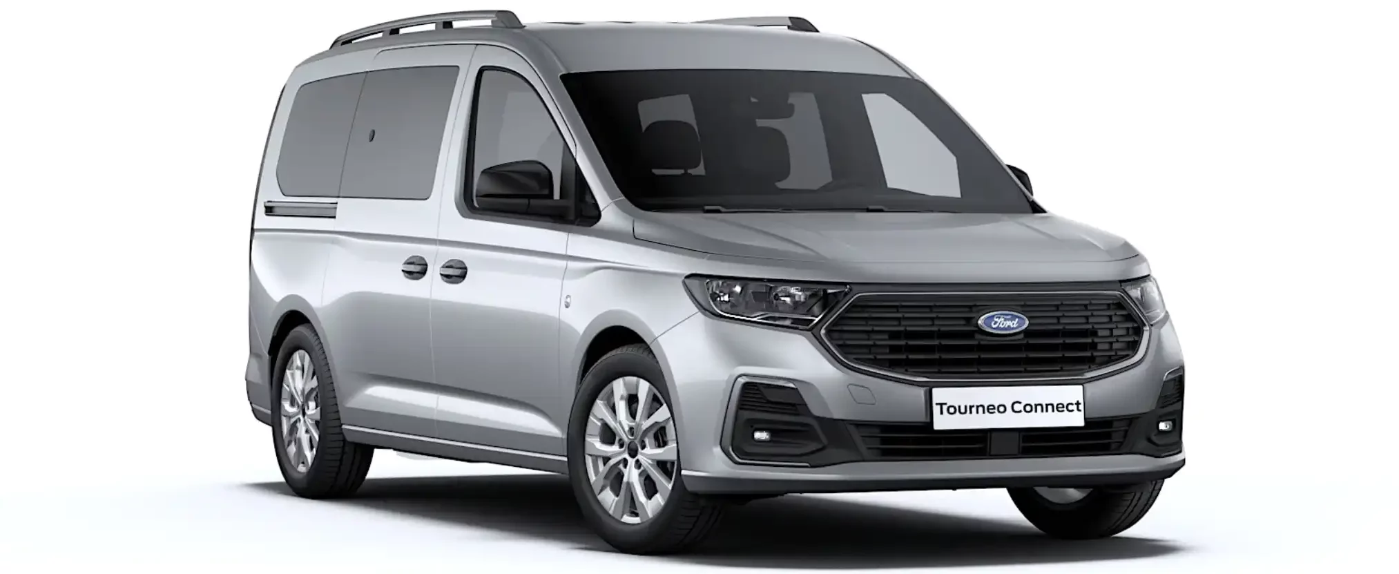 FORD Tourneo Grand Connect TPMR gris argent finition Titanium vue avant droit